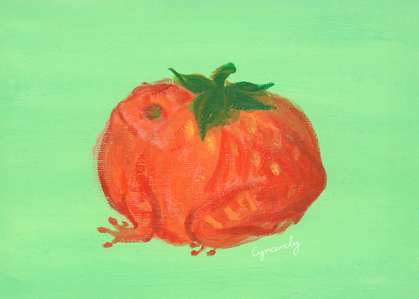 Tomato Frog Print